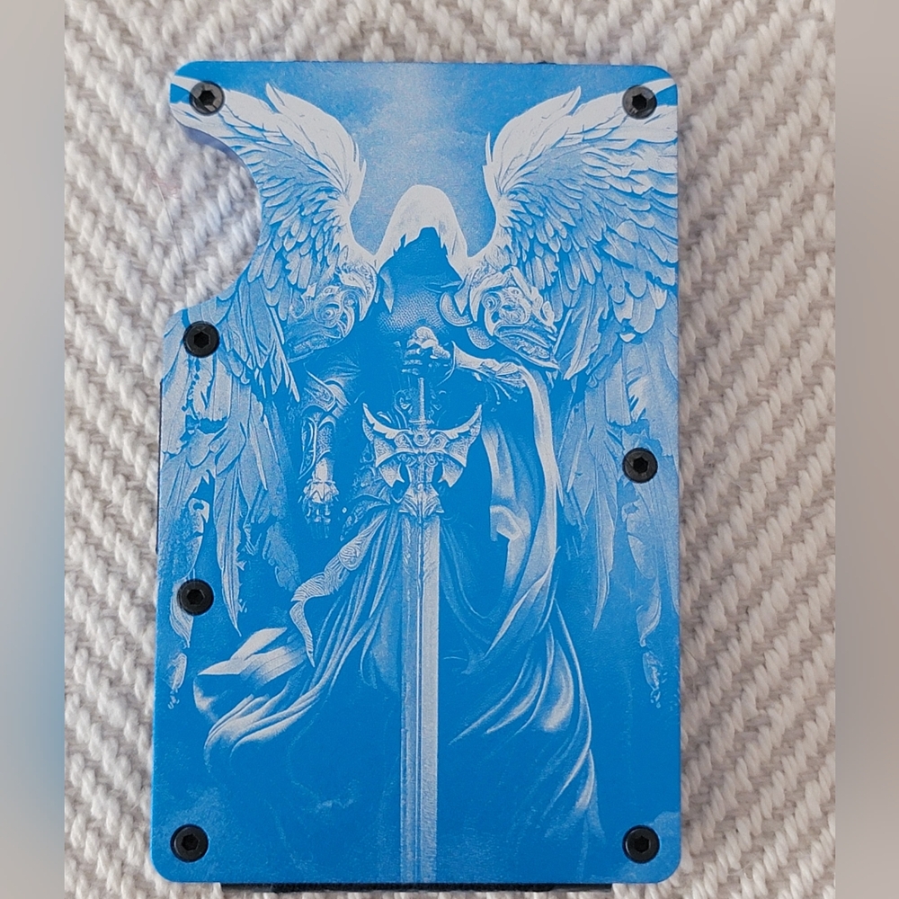 Minimalist Card Wallet Anodized Aluminum RFID Block Guardian Archangel Wallet!